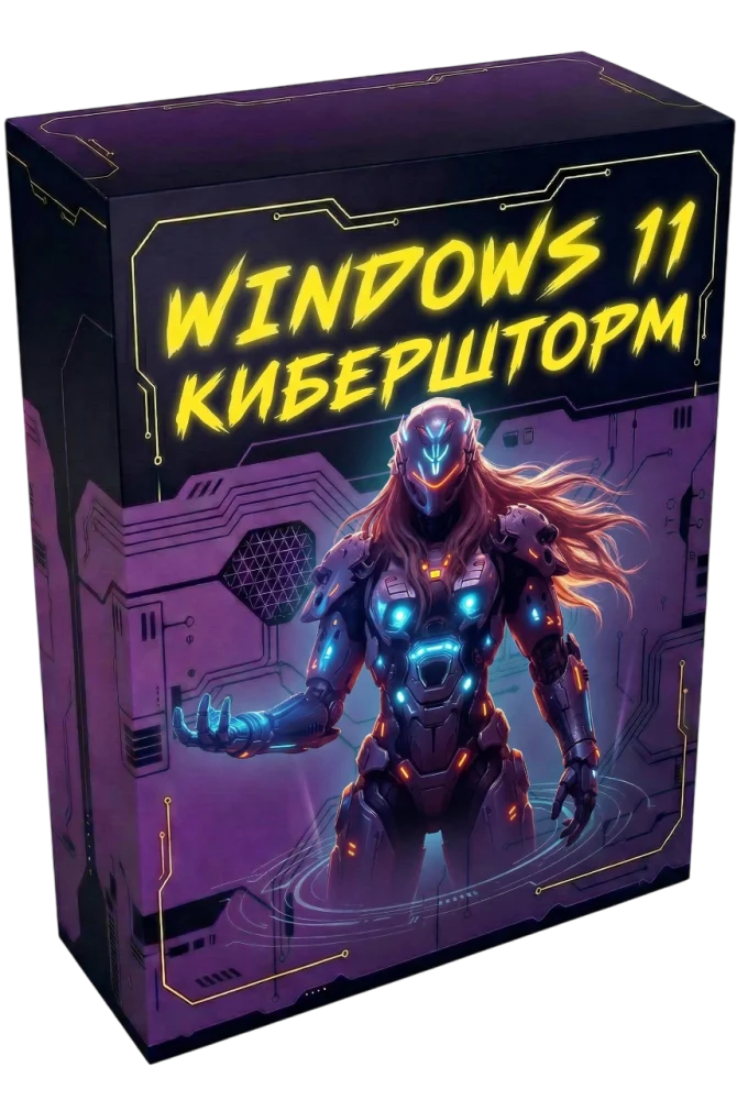Windows 11 Ультрабыстрая игровая сборка Кибершторм Pro х64 bit (25H2)